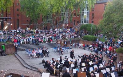 photo du concert de gayant de la musique municipale de Douai